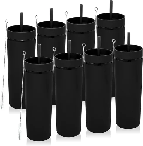 Vista 33 de Volhoply Vasos delgados de plástico de 20 onzas
