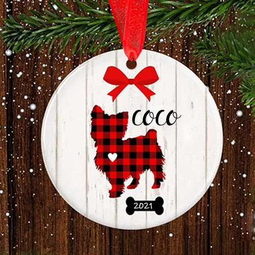 Vista 29 de Adorno de Navidad para mascotas, adorno de Beagle, regalos para amantes de mascotas, regalo conmemorativo para mascotas, recuerdo de Beagles