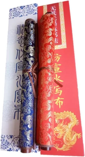 Vista 3 de Juego de caligrafía reutilizable para japonés y chino, escritura en agua, juego de pinceles sintéticos para practicar caligrafía china o el Kanji.