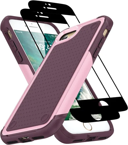 Vista 167 de Jeylly Funda para iPhone SE/Funda para iPhone 5S, Exterior de Plástico Duro que Absorbe Golpes + Interior de Silicona de Goma Defensor contra