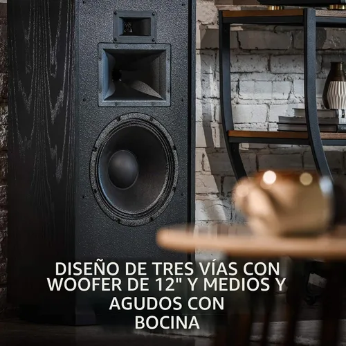 Vista 5 de Klipsch Forte IV Heritage - Altavoces con bocina de pie de alta calidad en ceniza negra