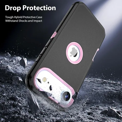 Vista 4 de COOYA Funda para iPhone Air de Protección Completa del Cuerpo contra Caídas, Funda Resistente a Prueba de Golpes de 3 Capas, Híbrida de Servicio
