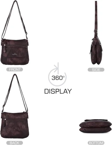 Vista 3 de Bolsos bandolera Angel Kiss para mujer de piel sintética con correa ajustable