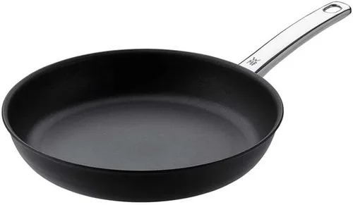 Vista 6 de WMF Sartén profesional para carnes de inducción de 9.4 in, ideal para sellar, material multicapa, control rápido del calor, sartén recubierta Negro