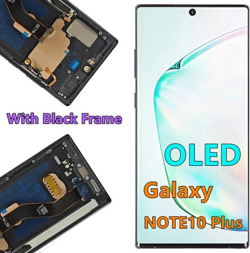 Vista 4 de OLED Galaxy NOTE10 Plus - Pantalla LCD de repuesto para Samsung Galaxy NOTE10 Plus 5G, digitalizador de pantalla táctil N975U N975U1 compatible