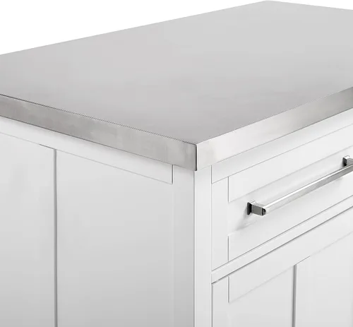 Vista 11 de Crosley Furniture Silvia - Juego de isla de cocina, taburetes de silla