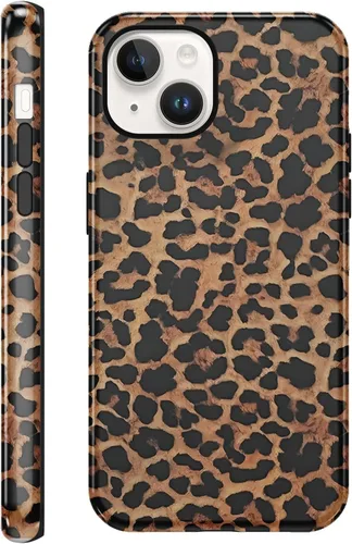 Vista 80 de Funda de teléfono con estampado de guepardo para iPhone 7/8/SE 2020/2022 de 4.7 pulgadas, funda de lujo con diseño de leopardo marrón coqueta a