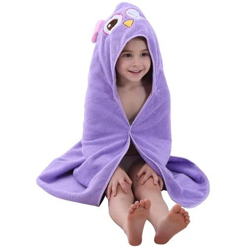Vista 16 de Michley - Bata de algodón con capucha para niños y niñas de 0 a 6 años, Azul