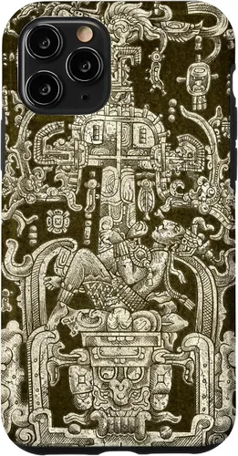 Vista 28 de Funda para iPhone 13 Pro Max King Pakal, viajero en el tiempo maya