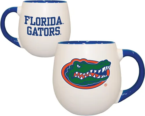 Vista 3 de RFSJ Auburn - Taza de cerámica de bienvenida de 18 onzas, blanco, azul marino, naranja