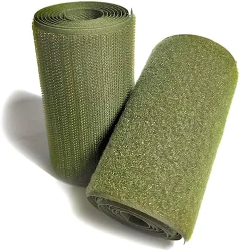 Vista 76 de Cierre de Gancho y Bucle de 1 Pulgada Beige - Cinta de Gancho y Bucle de Nylon No Adhesiva - Longitud de 1 Yarda - Para Tela, Bolsas