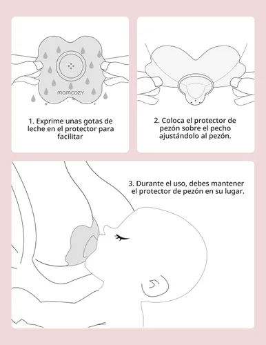 Vista 6 de Momcozy - Protectores de pezón de silicona para lactancia, diseño de pétalo en forma de flor, ultra delgados y suaves para pezones planos