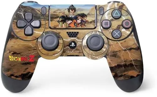 Vista 12 de Skinit Calcomanía para juegos compatible con el controlador de PS4, diseño oficial de Dragon Ball Z Red Ribbon Army Negro - DRGBLZ10