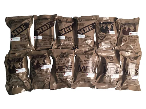 Vista 2 de Ozark Outdoorz 01/2018 Pack, 01/2021 Inspección militar MRE B Case con parche de bandera de Estados Unidos