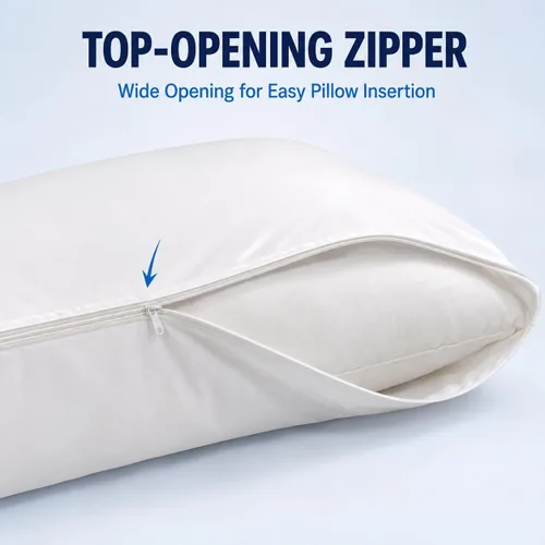Vista 2 de Dependable Industries - Paquete de 4 protectores de almohada de vinilo