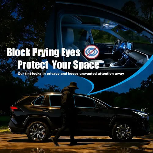 Vista 4 de AUTOTEK Película de tinte precortada para ventanas delanteras de dos puertas, película de tinte para ventanas de automóviles, protección de bloqueo