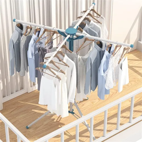 Vista 4 de Folding Drying Rack Indoor Outdoor Adjustable Portable Cloth Hanger Stainless Rack Hanging Drying Folding