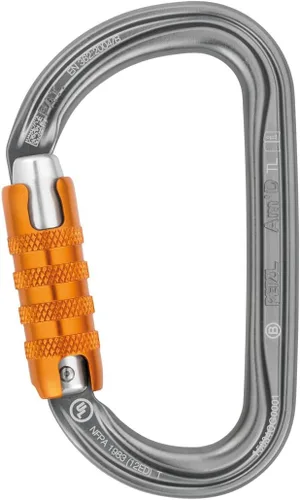 Vista 9 de Petzl Am'D Asymmetrical Aluminum Carabiner - D-Shape Connector (27 kN)