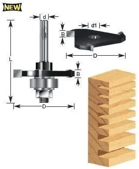 Vista 5 de Timberline - 3/16 Kerf 3 Wing (270-24)