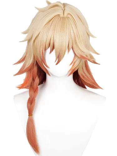 Vista 37 de Obanai - Peluca corta para cosplay, pelucas de guerrero anime de demonio Negro Obanai