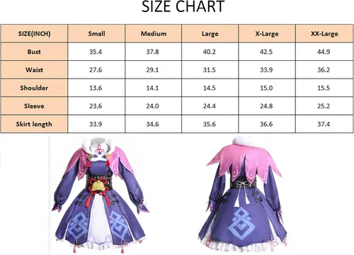 Vista 5 de Vibsion Disfraz de cosplay para mujer Genshin Conjunto completo