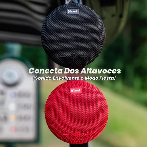 Vista 2 de Altavoz Dart Pinned 2.0 - Recargable USB-C, Batería de 10+ Horas, Resistente al Agua IPX7, Mosquetón con Clip para Bolsa - Altavoces Bluetooth