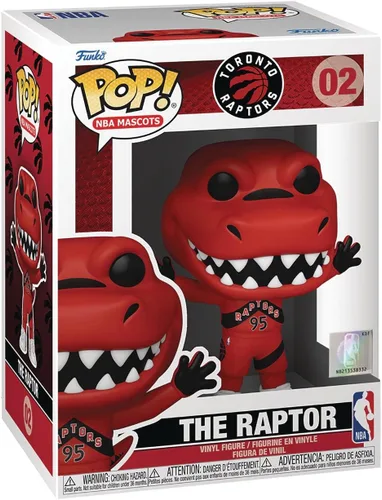 Vista 3 de POP NBA Mascots: Toronto - Raptor Funko Pop! Figura de vinilo (incluye funda protectora compatible con POP Box), multicolor, 3.75 pulgadas