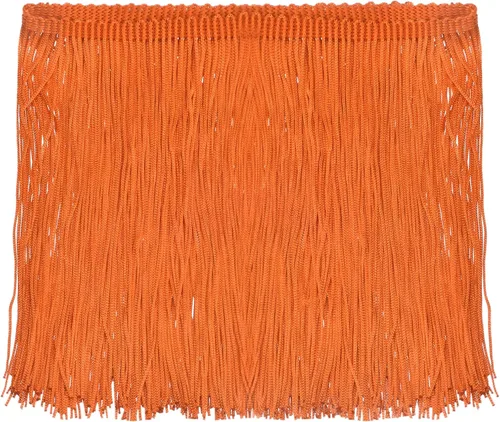 Vista 28 de Uxcell 10 yardas y 4 pulgadas beige con flecos de cadeneta - poliéster, estilo bohemio para múltiples ocasiones