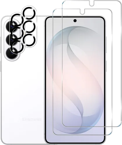 Vista 10 de Protector de pantalla de vidrio templado para Galaxy S21 + protector de lente de cámara [2 + 2 unidades] [compatible con fundas] [antiarañazos]