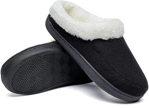 Vista 2 de Pantuflas para mujer, mocasín para mujer, pantuflas de espuma viscoelástica, zapatos de casa de espuma viscoelástica, acogedores, suaves