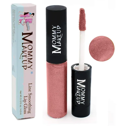 Vista 9 de Mommy Makeup Brillo labial suavizante de línea, brillo voluminoso tintado de alto brillo Color de labios hidratante con algas marrones y algas