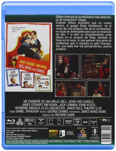 Vista 2 de Bell Book and Candle (Bell, Book & Candle) Blu-Ray, Reg.ABC Import - Spain