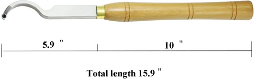 Vista 4 de Juego de 4 herramientas de torno de madera con punta de carburo más áspera y hueca con inserciones de carburo correspondientes con puntas, 16