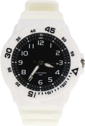 Vista 8 de Reloj de pulsera de color negro, impermeable, estilo casual, con correa de resina
