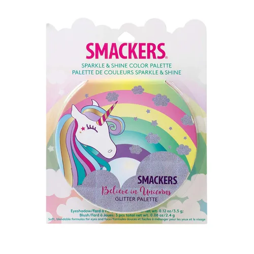 Vista 7 de Lip Smacker Paquete de la amistad de brillo de labios con sabor líquido Paleta de maquillaje de sombra de ojos tropical, sandía, algodón de azúcar