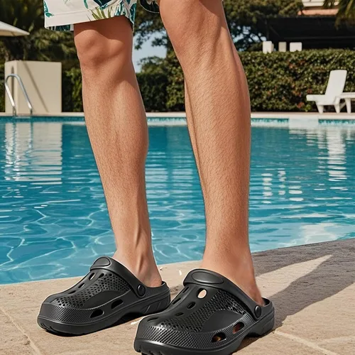 Vista 3 de SOSOWHLTE - Zueco con soporte de arco para hombre y mujer, zapatos de jardín unisex cómodos sin cordones, pantuflas informales para exteriores