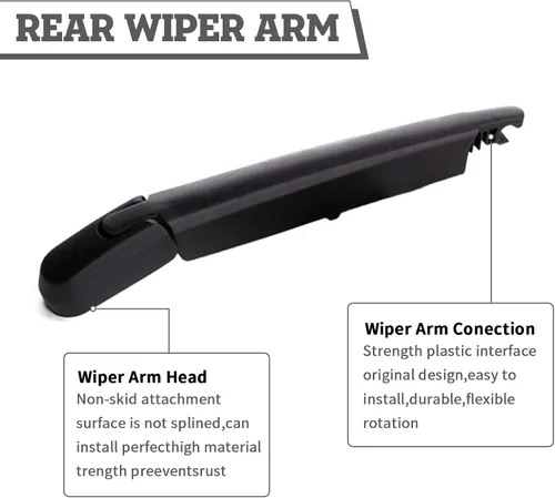Vista 4 de Juego de tuercas de brazo y escobilla de limpiaparabrisas trasero de repuesto para KIA NIRO 2017-2020, conjunto de accesorios de cubierta