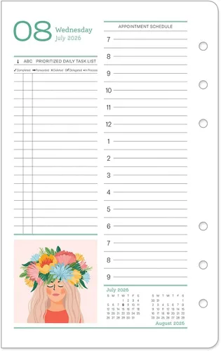 Vista 3 de FranklinCovey - Her Point of View Ring-Bound Planner Refill Two Pages Per Day (Compact, Jul 2026 - Jun 2027)