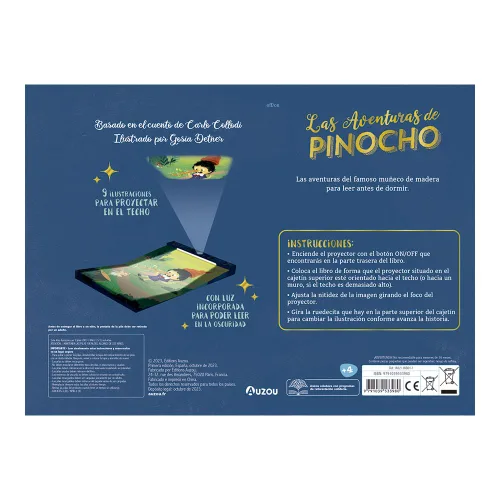Vista 2 de Las aventuras de Pinocho. Libro proyector