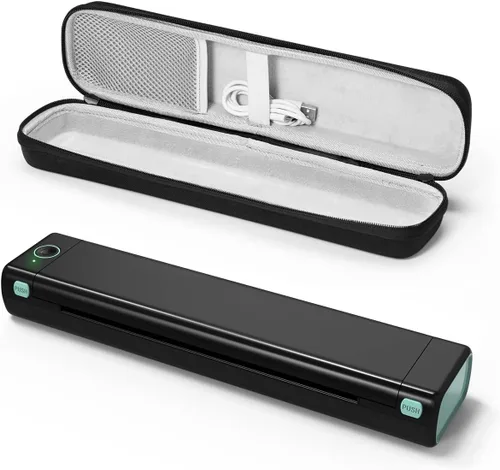 Vista 2 de Phomemo Impresora portátil - Impresora portátil inalámbrica para viajes, compatible con iOS y Android y laptop, mini impresora móvil Bluetooth