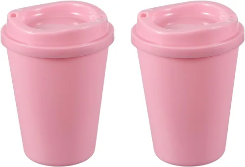 Vista 12 de uxcell 2 tazas reutilizables para café, 16 onzas, café de viaje, color azul Azul claro