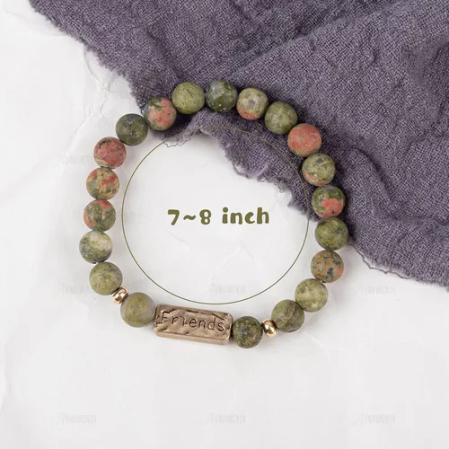 Vista 2 de AUEAR, Best Friends Forever - Pulsera inspiradora de amistad para hermanas, mujeres y niñas