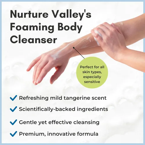 Vista 6 de Nurture - Limpiador espumoso sin agua sin enjuague para mujeres, camping, ancianos y cuidado hospitalario Gel de baño sin enjuague con aloe