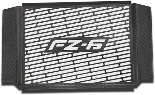 Vista 7 de Rejilla de radiador de motocicleta, protector de rejilla de radiador de motocicleta, cubierta de metal negro para modelos Y&AMAHA FZ6 FZ 6 FAZER