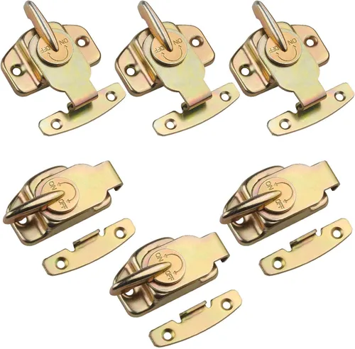 Vista 2 de 6 juegos de cerraduras de mesa Align-N-Lock, conectores de hebillas de mesa de comedor resistentes Abuff, ideales para hojas de mesa, mesas