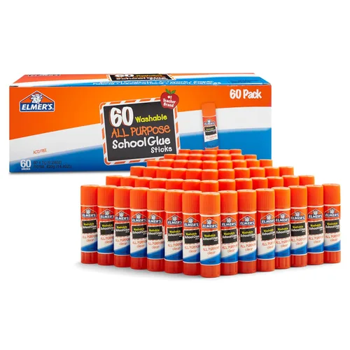 Vista 9 de Elmer's Barras de pegamento escolar multiusos, lavables, 0.76 onzas, 30 unidades, artes y manualidades, marca #1 para profesores