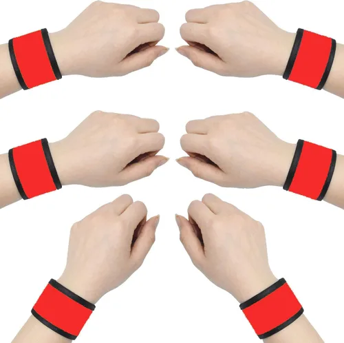 Vista 7 de Pulseras LED que brillan con luz para el brazo, bandas de muñeca intermitentes de alta visibilidad, luces de equipo de seguridad para ciclismo