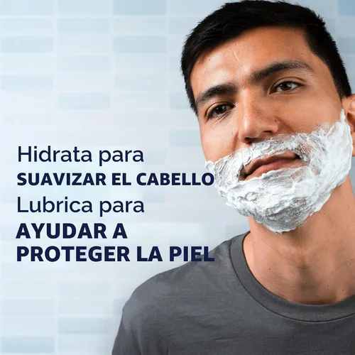 Vista 6 de Gillette Gel de afeitado hidratante Series 3X, 6 unidades, 7 onzas cada uno, lubricación para proteger contra la irritación, azul-blanco, 7 onzas