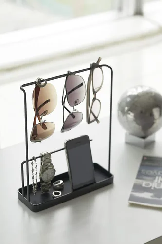 Vista 2 de YAMAZAKI Home Tower - Organizador de joyas y soporte para gafas de sol
