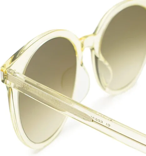 Vista 4 de Saint Laurent SL 566K Slim-004 Amarillo Talla única Amarillo